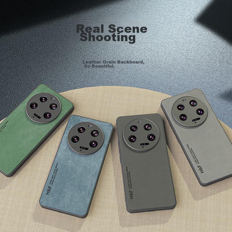 Phone Case for Xiaomi 13 Ultra, Xiaomi 13 Ultra Protective Cover, Upgraded Skin-Like Matte Lens Full Protection Silicone Case - Coral Blue