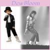 Mj Michael Jackson Cosplay Costume For Kids With Print For Stage Dance Performance