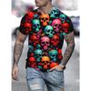 Men's T-Shirt Quick Drying Tops Summer Fashion Street Short Sleeve Tee Shirts Snake 3D Graphic Print Tees Oversized Male Clothing