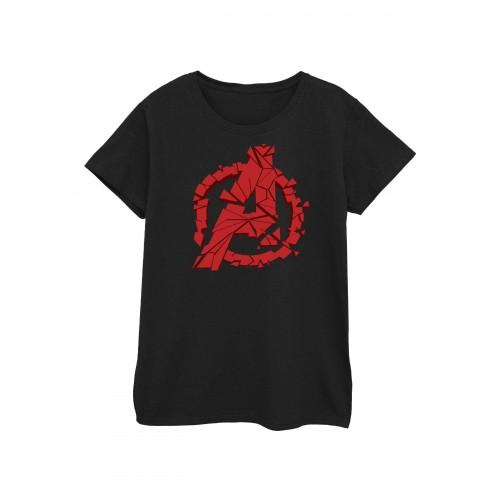 

Marvel Womens/Ladies Avengers Endgame Shattered Logo Cotton T-Shirt XXL білий