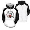 Mode Hellfire Club Tryckta Huvtröjor Höst Långärmad Unisex Pullovers Streetwear Roliga Kläder