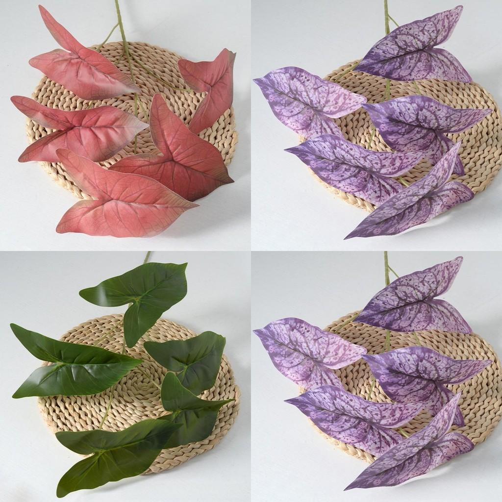 Fake Green Plant With Diverse Color Options For Photography Settings And Home Styling