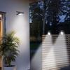 1 Set Solar Powered Garden Lights with Motion Sensor 3 Modes Clip-on Easy Mount for Backyard Lighting
