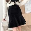 Imitation Mink Fur Short Skirt Women's Autumn and Winter Knitted Fishtail Skirt with Wrapped Buttocks Skirt