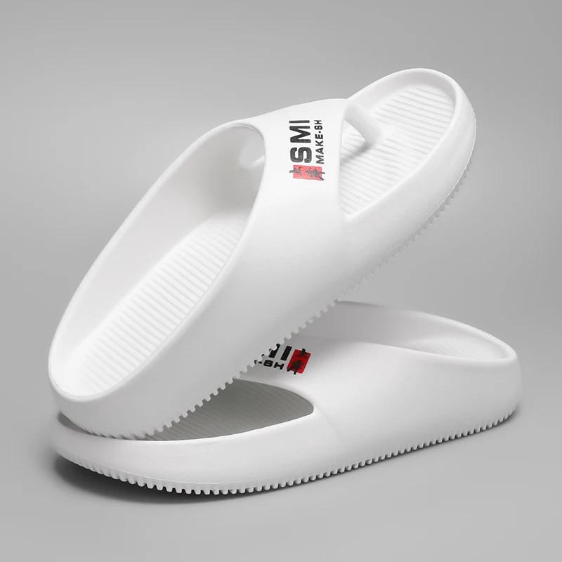 Hot Selling 2025 Women Soft Bottom EVA Slippers Lightweight and Non Slip Home Slippers Men Summer Thick Bottom Beach Flip Flops