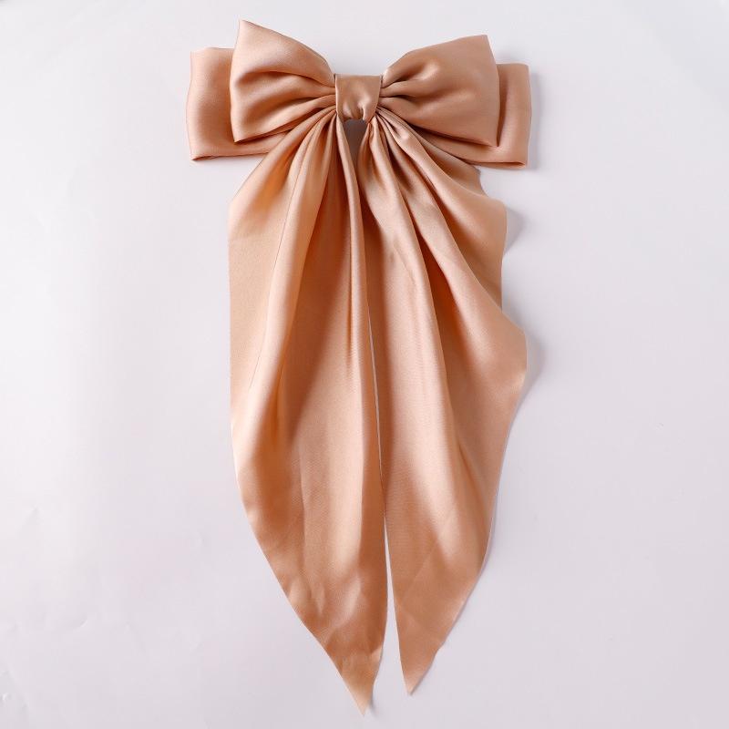 New Red Bowknot Hairpin Fashion Women Hair Clip Fabric Korean Style Long Ribbon Butterfly Hairpin Hair Accessories