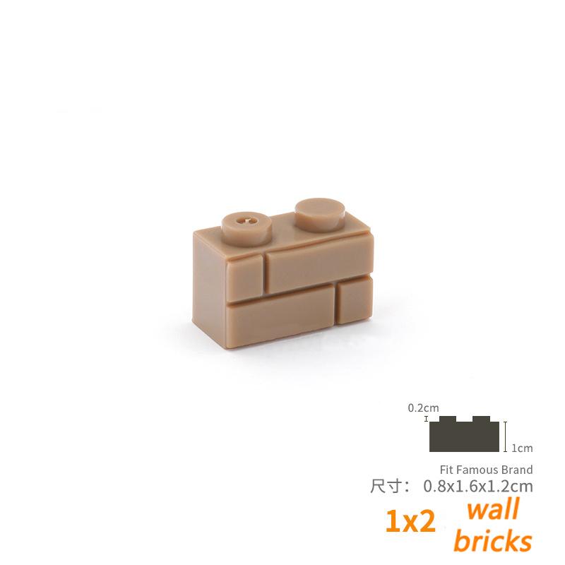 

500 шт. Конструктор DIY Настінні фігурки Цеглинки 1x2 Точки Розвиваючі Креативні Іграшки для Дітей Розмір Сумісний з 98283