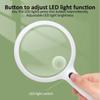 Handheld Magnifier 10/15/30X Rechargeable Illuminated Magnifying Glass with 3 Light Modes Portable Magnifier for Reading Repair