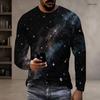 Men Plus Size Crew Neck Long Sleeve Shirt Black Gothic Skull Cross Lion Graphic Casual Street Style Top