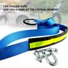 8 Tonnen Winde Abschleppkabel Abschleppgurt Auto Abschleppseil mit Haken für Heavy Duty Auto Recovery Strap Kit Offroad Abschleppzubehör