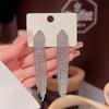 925 Silver Needle Tassel Pearl Earrings: High-End Celebrity Design for Women