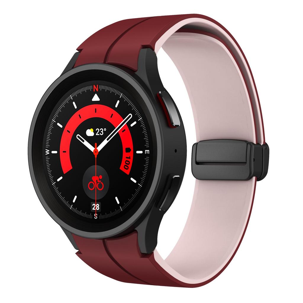 Original Strap for Samsung Watch 4 40mm 44mm 5Pro 45mm 42 46 Band Magnetic Buckle for Galaxy Watch 6 Classic 43mm 47mm Bracelet