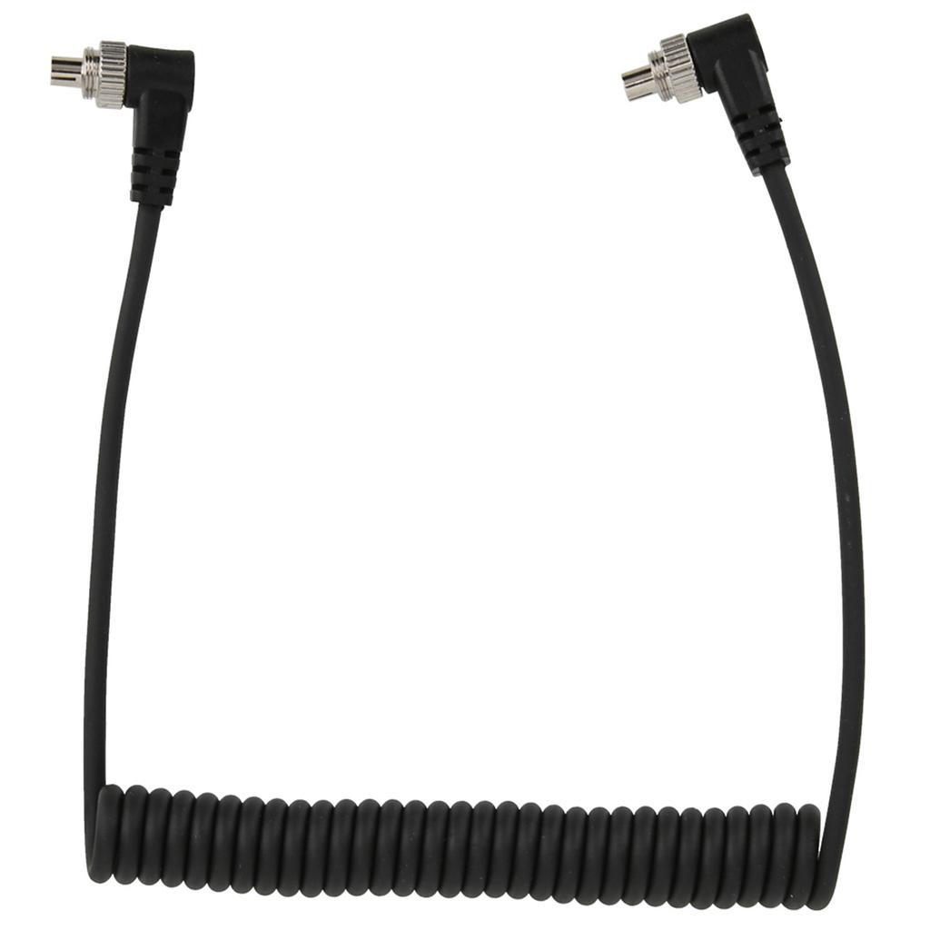 100cm Male to Male Flash PC Sync Cable with Screw Lock for Canon Nikon Camera and Flash Light Connection Cable