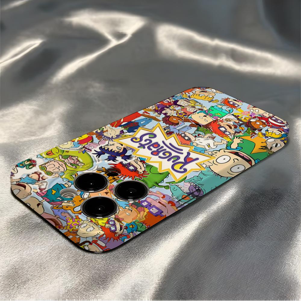 Lovely Funny Cartoon R-Rugrats Phone Case For IPhone 16 Pro Max 15 14 13 12 11 Pro11 Mini 2025 16 Glossy HD Film Cover