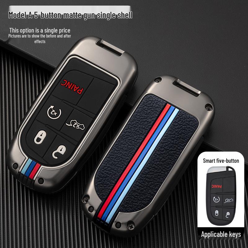 GAC Fiat Viaggio/Ottimo Car Key Case with Metal Shell and Buckle Protection