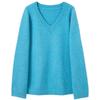 Sancai 2025 Winter Relaxed Fit V-Neck Knit Pullover Sweater