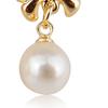 Earrings Bowknot Faux Pearl Design Beautiful Alloy Jewelry Gift Ear Stud for Party