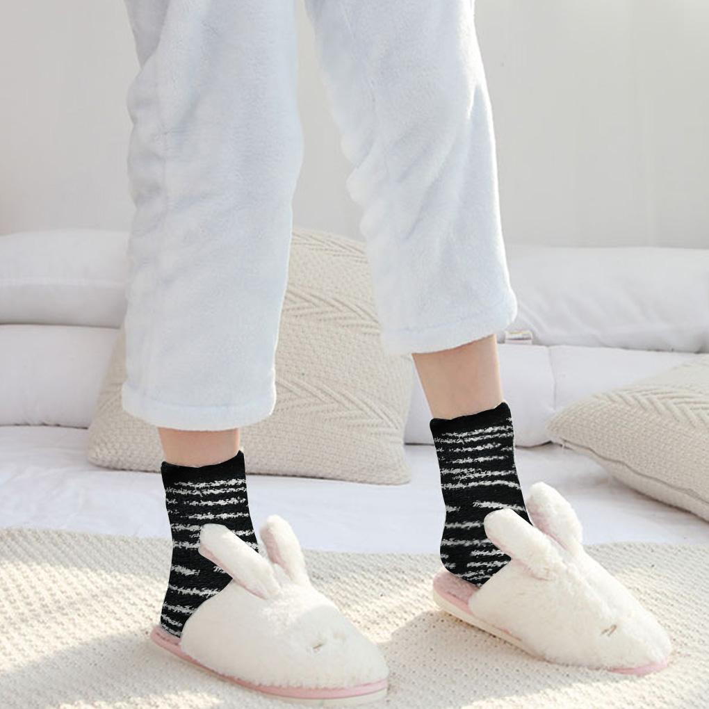 Warm Socks Soft Plush Slipper Sleep Stockings Cartoon Floor Sock for Indoor Autumn Winter