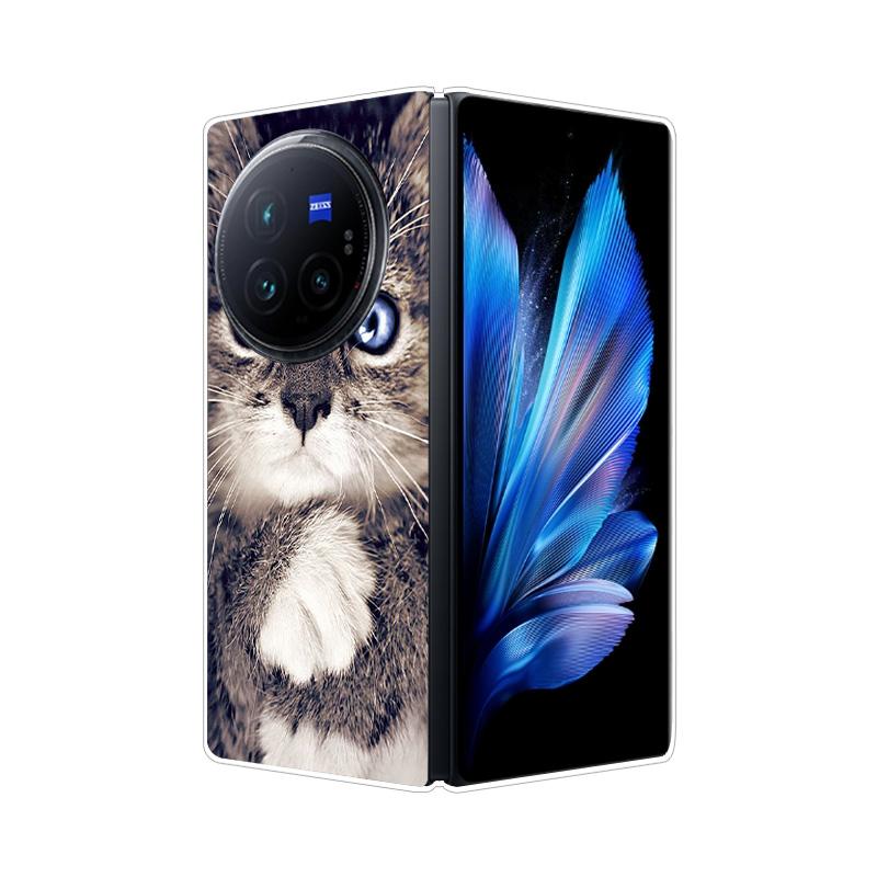 Per VIVO X Fold 3 Pro XFold 3 X Fold 2 Plus Custodia Cover Posteriore Rigida in PC Effetto Marmo Per Vivo X Fold3 Pro Fold2 Guscio Telefono Copertura Completa
