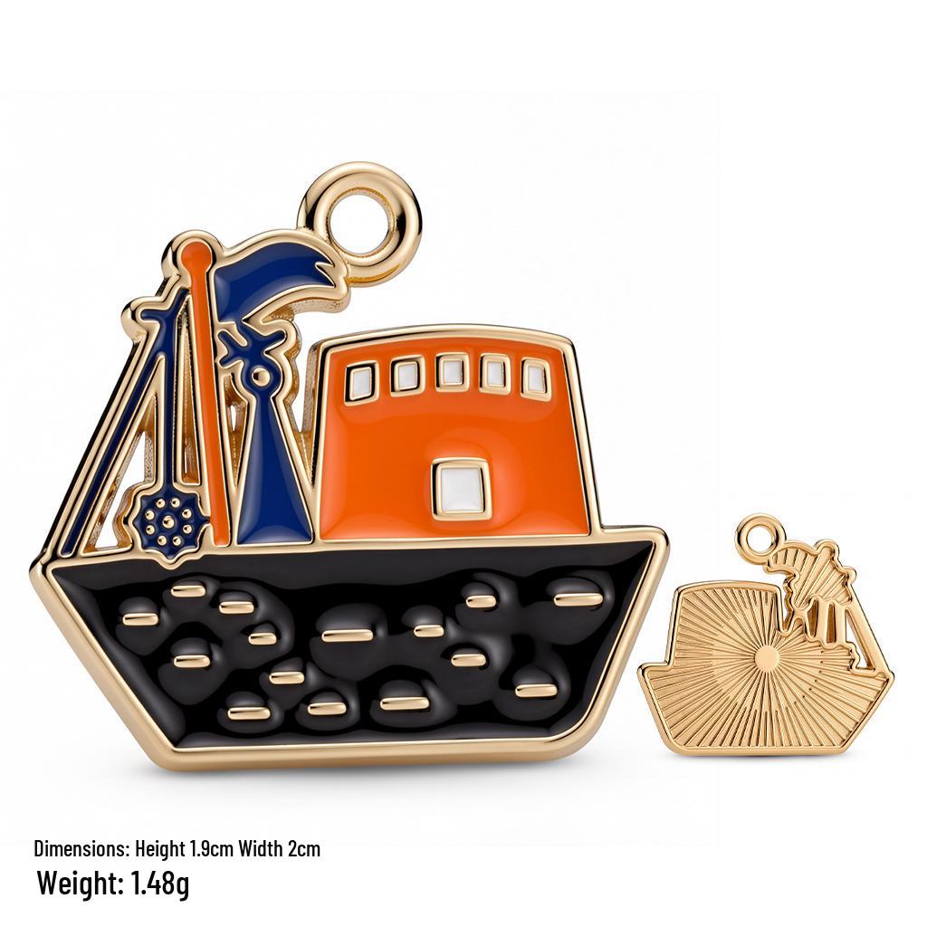 Pirate Series Enamel Cartoon Charms for DIY Bracelets, Necklaces, and Keychains