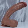 Realistic Liquid Silicone Dildo, Soft Skin Feel Penis Toy, 5 Sizes Available, Flexible Adult Toy for Beginners & Couples, Non-Electric Battery Free