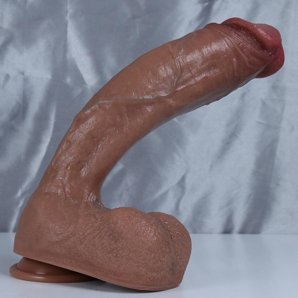 Realistic Liquid Silicone Dildo, Soft Skin Feel Penis Toy, 5 Sizes Available, Flexible Adult Toy for Beginners & Couples, Non-Electric Battery Free