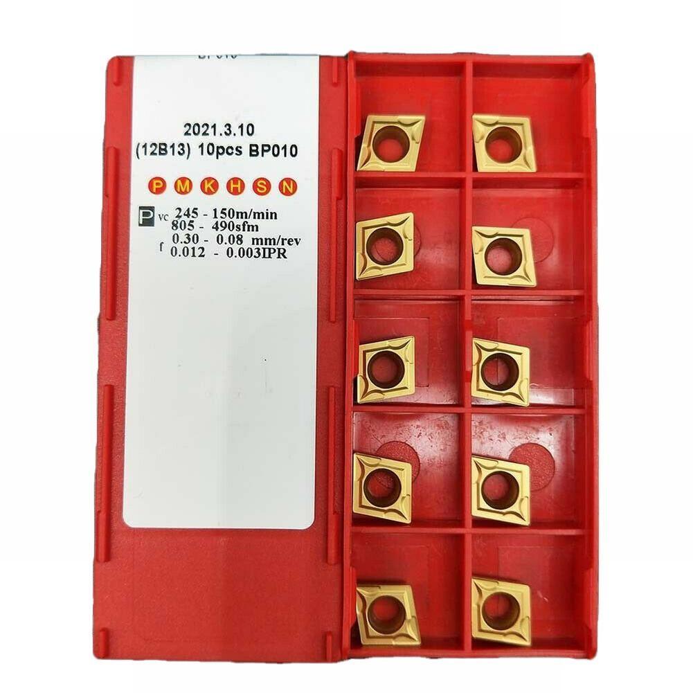 

10pcs CCMT09T304 BP010 CCMT32.51 Indexable CNC carbide Turning Insert for SCLCR/L