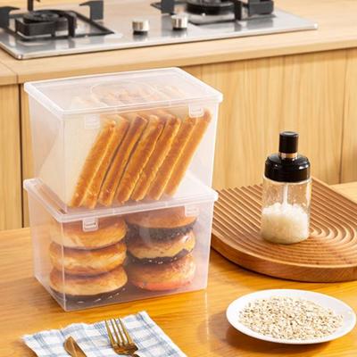 Brot Container Lagerung Box Spender Transparent Mit Abdeckung Fall Toast Kuchen Behälter Luftdichte Box Brot Lagerung Box Hause Werkzeug