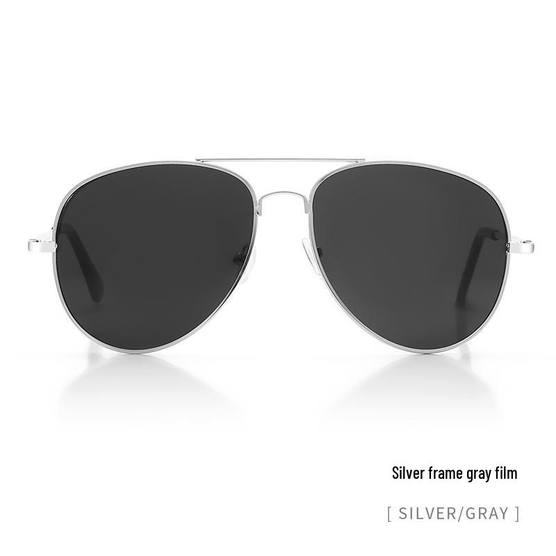 Unisex Aviator Frog Mirror Sunglasses - Multicolor Metal Frame