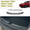 For Tesla Model Y Juniper 2025 Trunk Threshold Strip TPE Mats Sill Guard Rear Cargo Anti Scratch Protector Interior Accessories