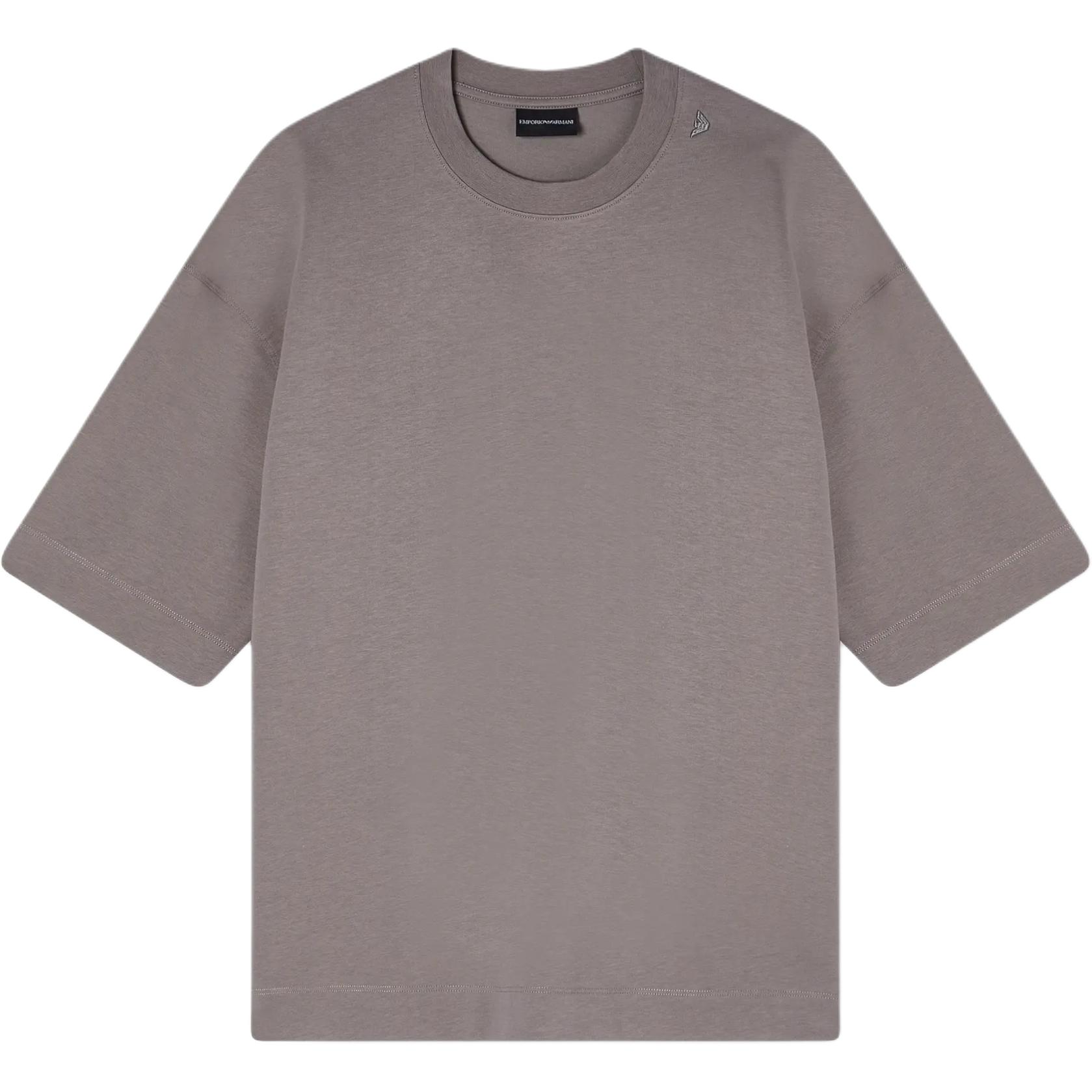

Emporio Armani Pure Cotton Loose Fit Drop Shoulder Short Sleeve T-Shirt Men tops EM005256-AF24740-U8049 S