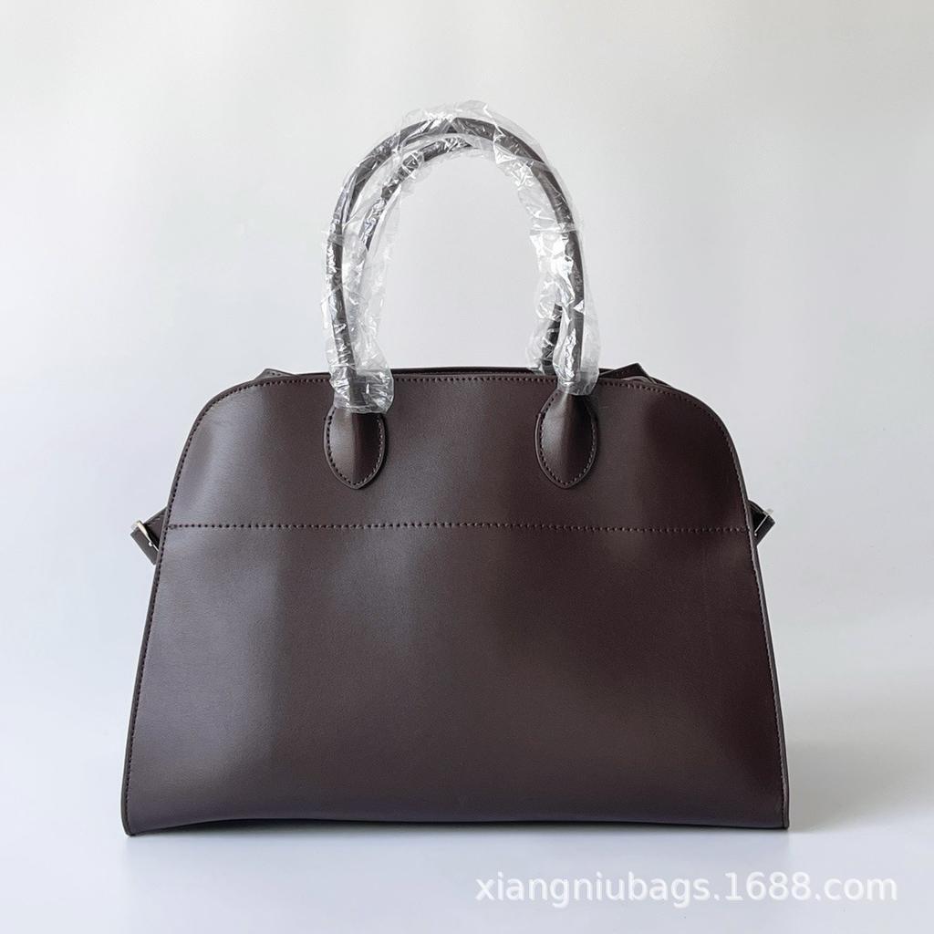 THE * ROW star with the same Margaux 15 inch handbag old money wind tote bag leather big bag suede bag
