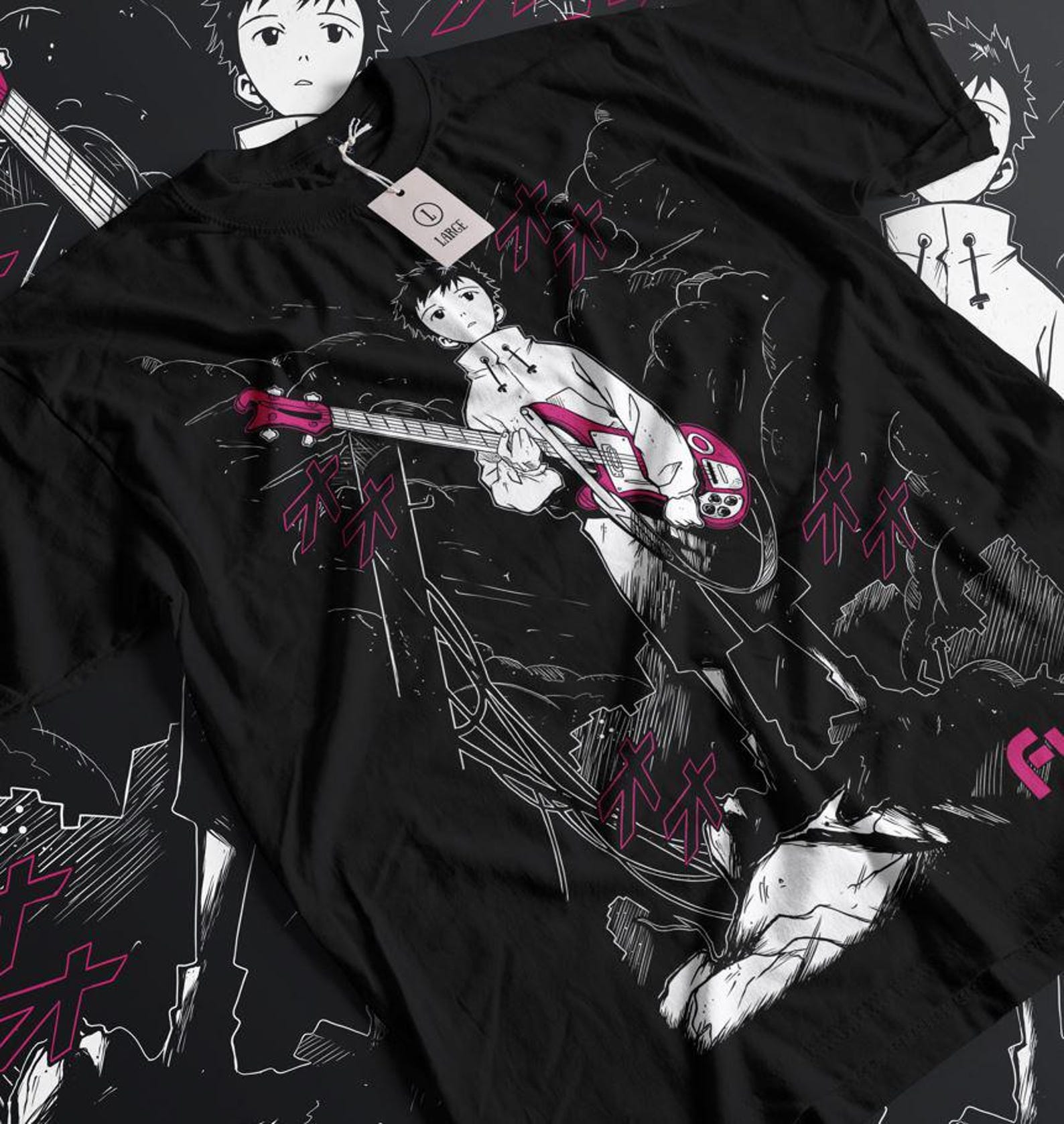 Unisex, Haruko Haruhara Shirt -flcl shirt,flcl tshirt,flcl t shirt,fooly cooly shirt,anime shirt,anime clothing,haruko shirt,flcl haruko L
