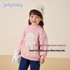 JELLYBABY Girls' Fleece-Lined Thermal Cartoon Sweatshirt