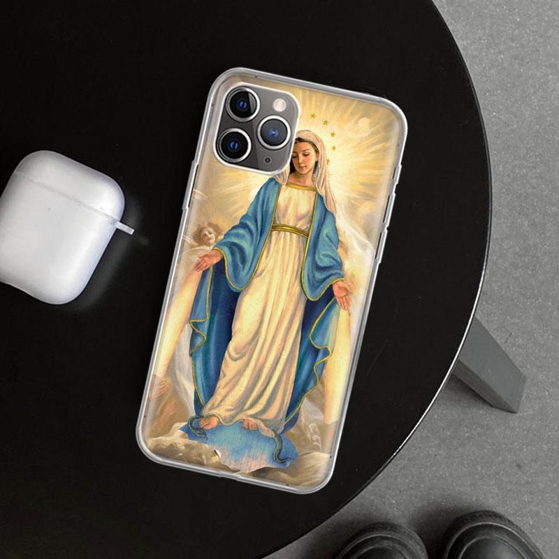 Virgin De Guadalupe Mary Phone Case Cover for iPhone 11 12 13 Mini 14 15 Plus 16 Pro Max 17 Air 7 8 + SE Art Customized Fundas 1