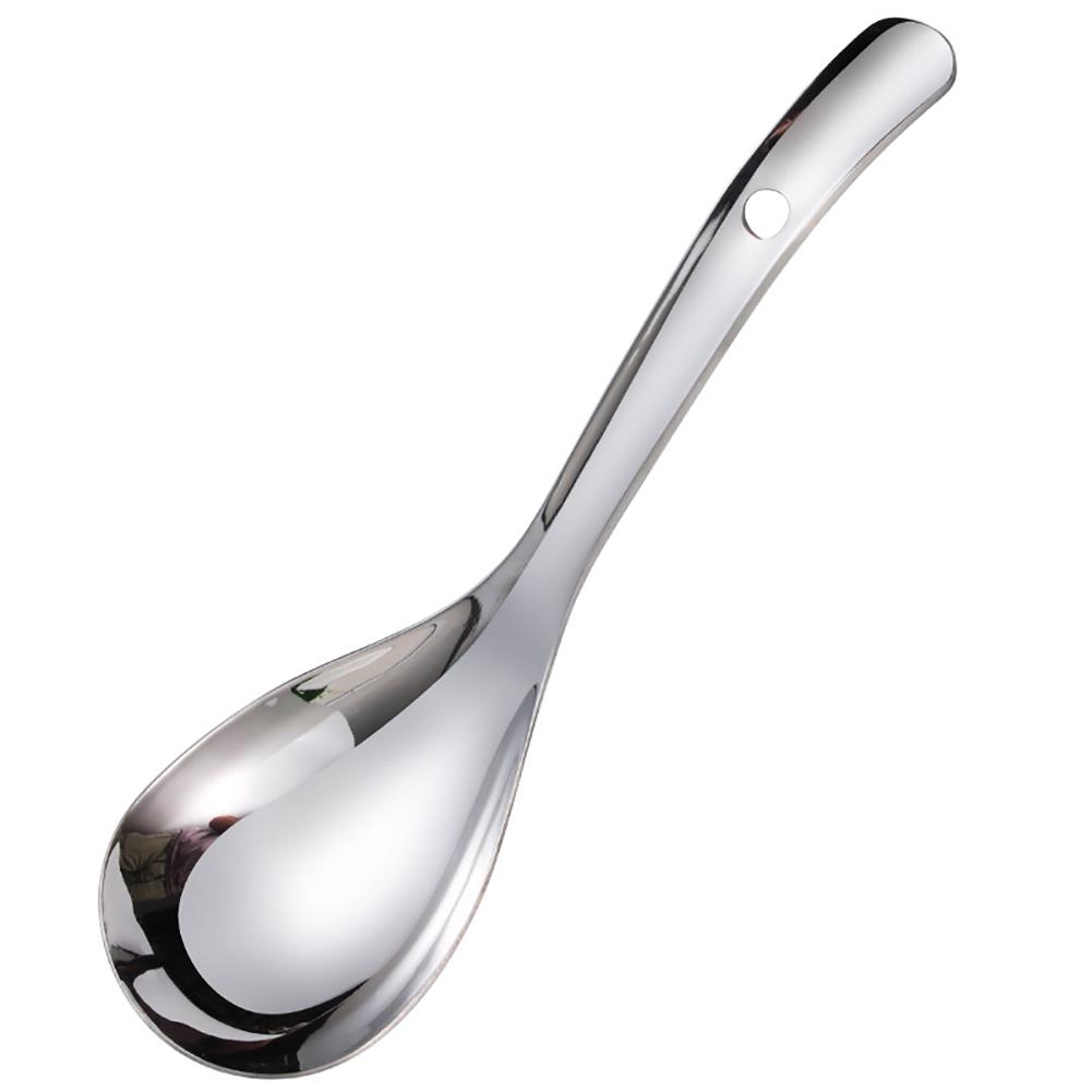 

Портативная анти-нержавеющая загуститель суп кухонная стальная ложка столовая посуда Small