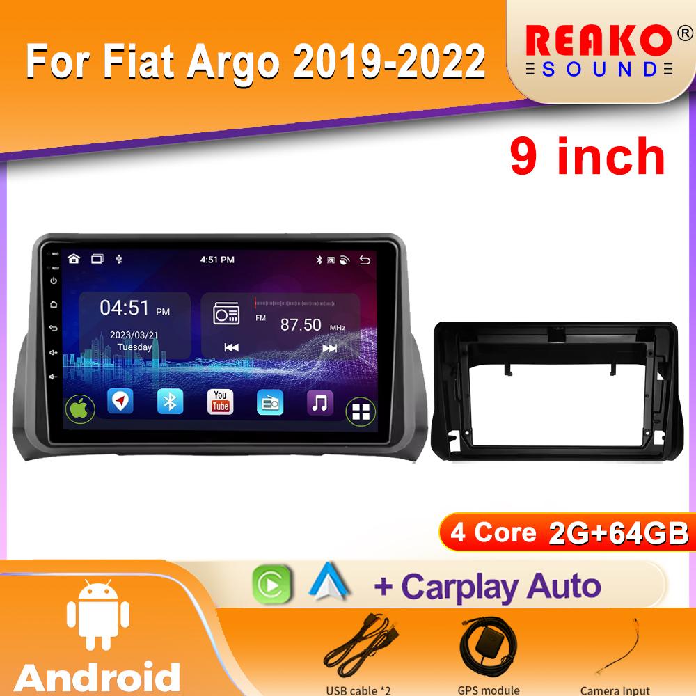 Android 2K Car Radio For Fiat Argo 2019  2020 2021 2022 Video Multimedia Player Navigation Stereo GPS 4G Carplay Autoradio