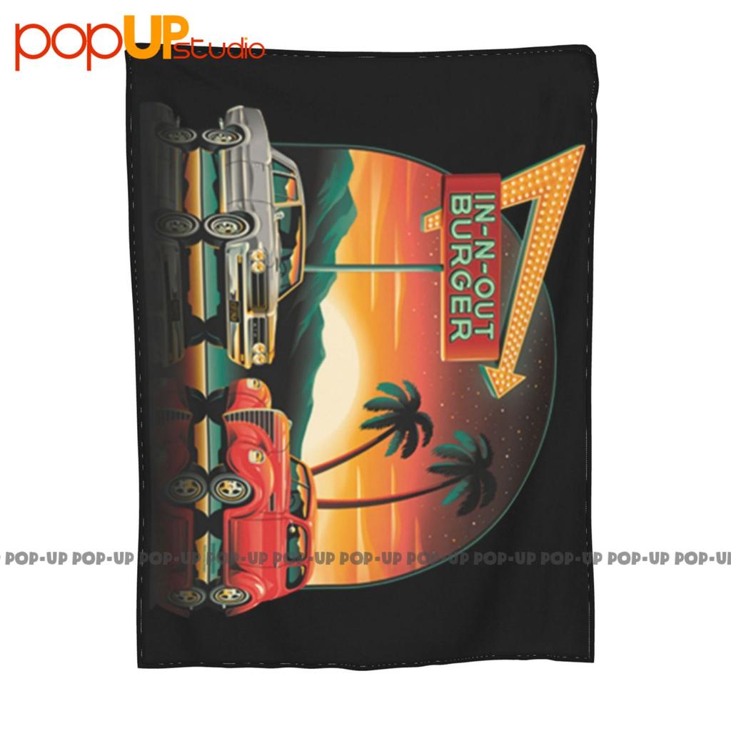 In-N-Out Burger California Fast Food Restaurant In And Out Ultra-Soft Blanket Quilt Winter Sofa Cover Bed Covers