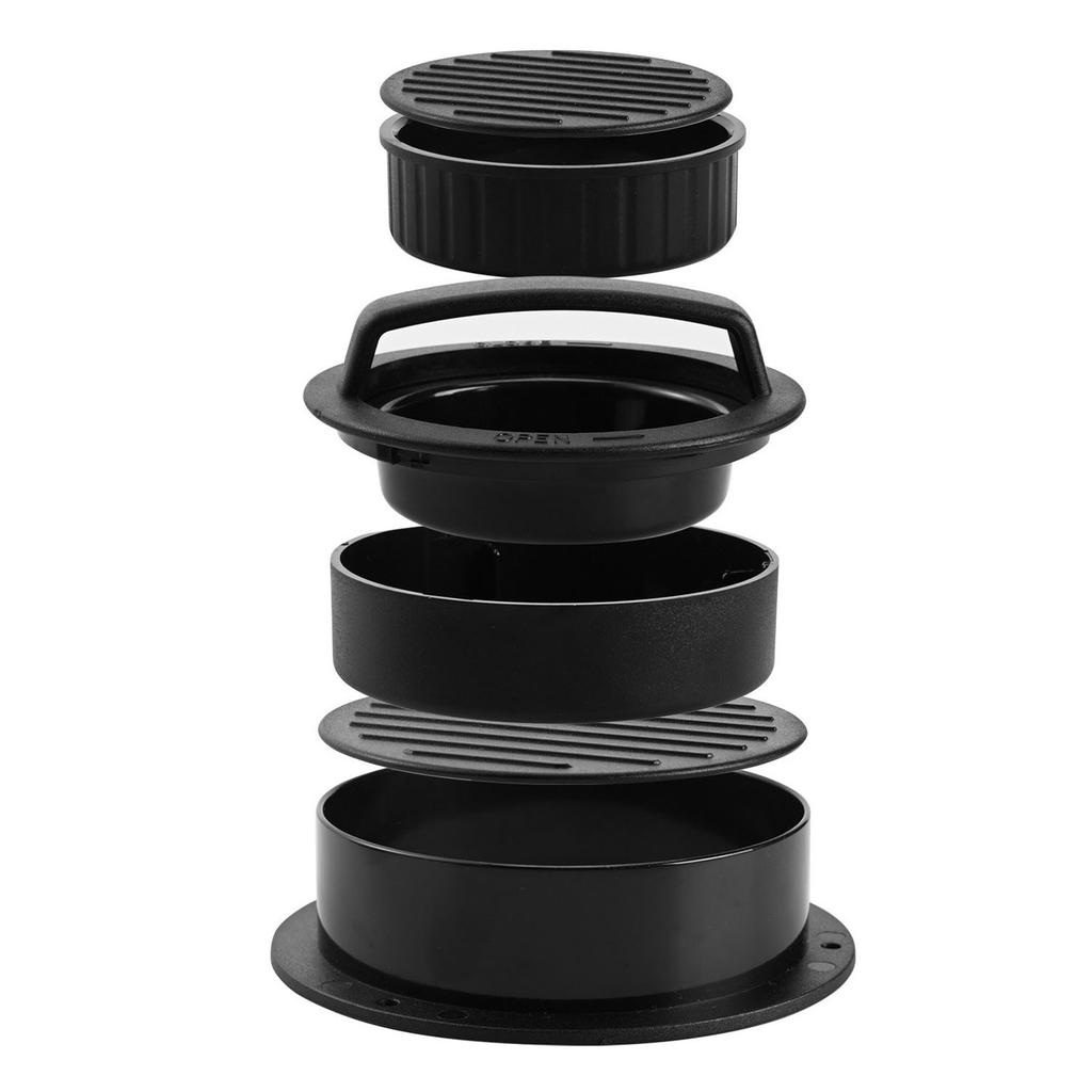3 in 1 Hamburger Press Easy Release Non Stick Stuffed Burger Press Round Plastic Manual Meat Patty Maker for Kitchen