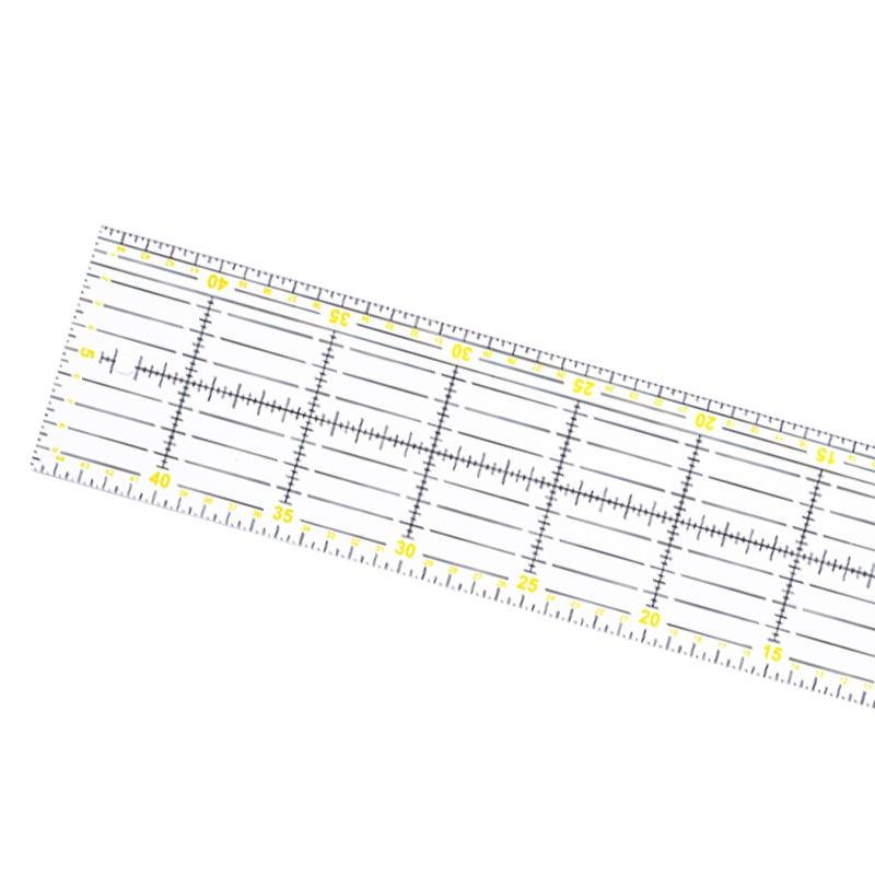 Transparent Quilting Ruler Tailor Sewing Ruler Cutting Guide Measuring Tools for Sewing Quilting and DIY Crafts