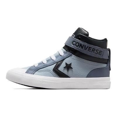 Pro Blaze Strap Leather High PS Heirloom Silver Kids Sneakers Blue Black White A05519C