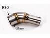 Yamaha R30 Exhaust Pipe Adapter & Mid-Section Connector Bend