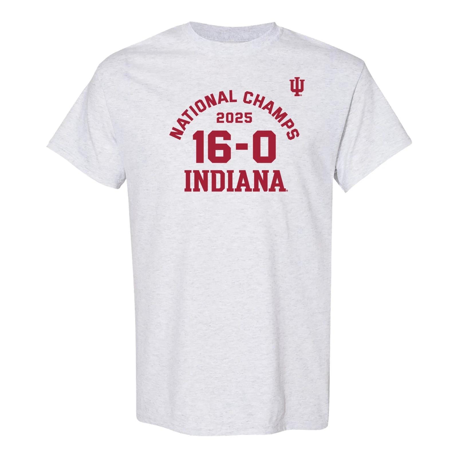 Indiana Hoosiers National Champions 2025 16-0 Sports Team T-Shirt 4XL