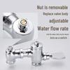 Pujiaya Ret retractable Squat Toilet Foot Pedal & Hand Press Flush Valve