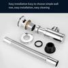 Adjustable Height Round P-Trap Waste Pipe Kit Siphon Drainer Plumbing Tube  Kitchen