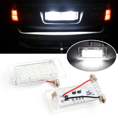 2Pcs LED License Plate Light Number Plate Lamp For MINI COOPER R56 Hatchback 2007-2013 R57 Convertible R58 Coupe R59