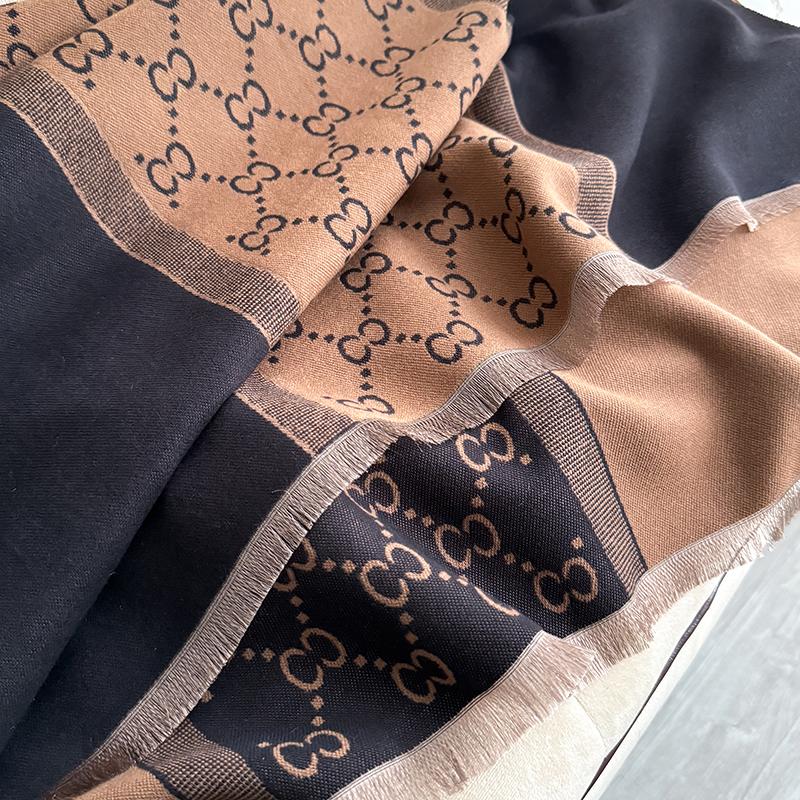 Winter Warm Cashmere Scarf for Women Luxury Pashmina Blanket Thick Shawl Wrap Neckerchief Fashion Bufanda Echarpe Poncho 