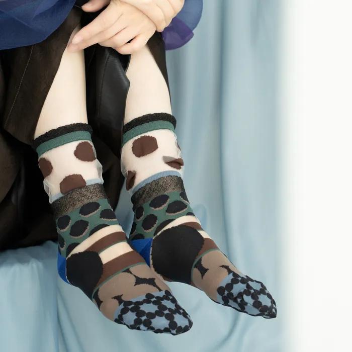 Dot Carnival Socks - Black [CQ-CT-25-1-SD1M-005]