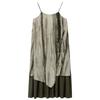 Tie-Dye-Stil falsches Zweiteiler-Latzkleid Damen Sommer Neues Design Locker und dünn Kleid