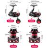 Spinning Reel Max Drag Force Gear Ratio Interchangeable for Tai Sea Horse Bass Saltwater and Freshwater Fi's+7 General-Purpose 2000, 8kg, 5.01,